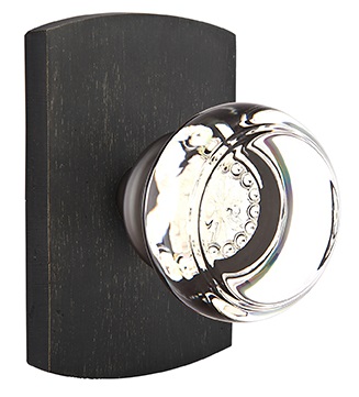 Emtek Georgetown Knob with Sandcast Style 4 Rosette